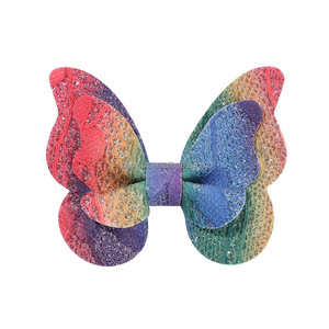 Accessori per capelli forcine per bambini Multi-colori Shinning farfalla Bowknot BB Hairclips per ragazze - Product Image 6