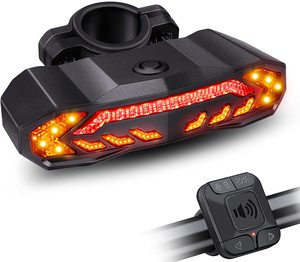 Superventas 5 en 1 multifunción IP65 impermeable Usb recargable accesorios de bicicleta luz trasera de bicicleta - Product Image 1