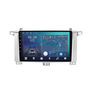 LT LUNTUO TS18 8g128gQledタッチスクリーンオートラジオAndroid for Toyota Land Cruiser LC 100 2002-2007 Bt Car Dvd Player Swc Gps