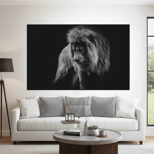 Arte Fotográfico de León Majestuoso: Decoración de Pared en Lienzo Impreso, LIENZO ENROLLADO - Product Image 3