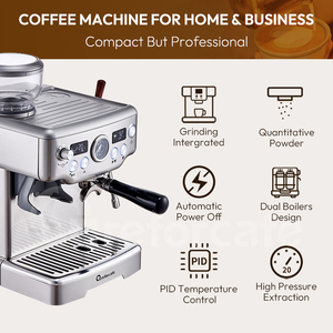 Machine à <span class=keywords><strong>expresso</strong></span> Cafetera en acier inoxydable 20 bars, nouveaux produits, machine à café à <span class=keywords><strong>dosettes</strong></span> <span class=keywords><strong>souples</strong></span>, machine à <span class=keywords><strong>expresso</strong></span> automatique à lait - Product Image 3