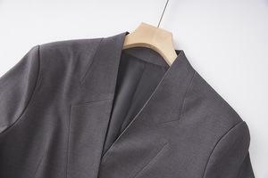 2025 Lente Herfst Dames Kantoor Casual Gekerfde Lange Mouw Effen Veters Taille Kleding Dame Slanke <span class=keywords><strong>Blazer</strong></span> - Product Image 4