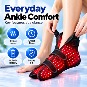 Masseur de pieds chauffant à lumière rouge, enveloppant, rechargeable, avec batterie intégrée pour usage domestique - Product Image 2