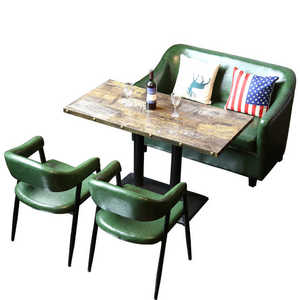 <strong>Euro</strong> Fashion Design Restaurant Furniture Antique Comfortable Metal Frame PU Leather Armchair Hollow Back - Product Image 6