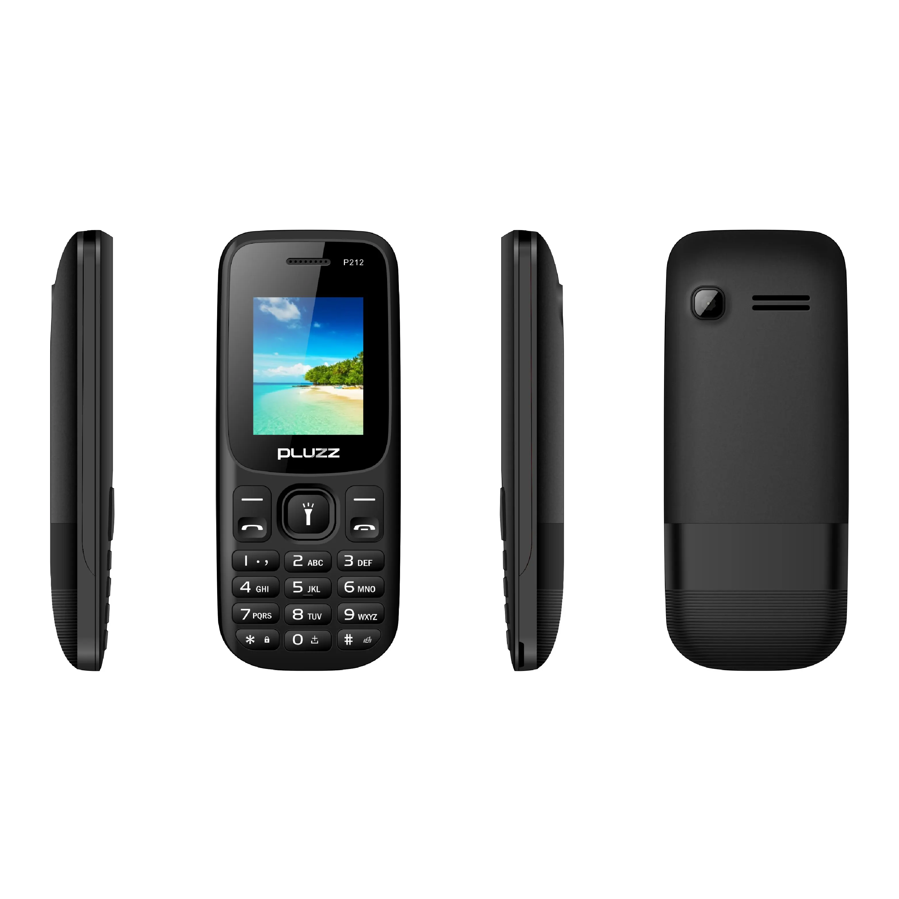 Promotion Price P212 F20 (3 In 1)SPK LED Torch 0.08 Mp Camera Mobile Feature Phone