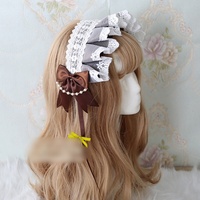 Bandeau Lolita en dentelle douce et durable de haute qualité, coiffe quotidienne BNT avec poignée ange pour femmes, accessoires de cheveux pour cosplay