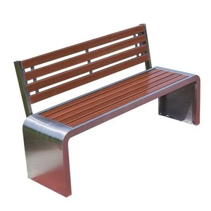 Panca <span class=keywords><strong>da</strong></span> <span class=keywords><strong>Esterno</strong></span> <span class=keywords><strong>in</strong></span> Acciaio Inossidabile Anticorrosione Stile Moderno <span class=keywords><strong>con</strong></span> Seduta <span class=keywords><strong>in</strong></span> <span class=keywords><strong>Legno</strong></span> Massello per Patio e Cortile - Product Image 5