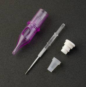 10 aiguilles de tatouage jetables violettes et roses pour machines à tatouer, idéales pour les artistes PMU - Product Image 5