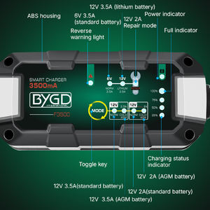 <span class=keywords><strong>Chargeur</strong></span> <span class=keywords><strong>de</strong></span> <span class=keywords><strong>batterie</strong></span> <span class=keywords><strong>de</strong></span> voiture au plomb-acide intelligent BYGD F3500 6V/12V 3.5A à 8 étapes <span class=keywords><strong>avec</strong></span> certification ETL - Product Image 4