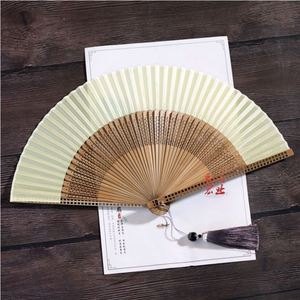 Éventail pliant en bambou de style japonais traditionnel, écologique, naturel, fait main, imprimé sur mesure, avec motifs de tuiles de mahjong, artisanat chinois peint - Product Image 5