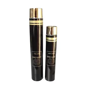 Glossy Gold Cap Skincare Products Metal Package Tube Hotel Lotion Aluminium Collapsible Tubes For Cosmetics 30g 40g 50g 60g 80g