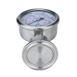 YTP60BF Manomètre à diaphragme sanitaire en acier inoxydable, à montage rapide, type pince, résistant aux chocs, 50.5 mm, pour applications alimentaires - Product Image 1