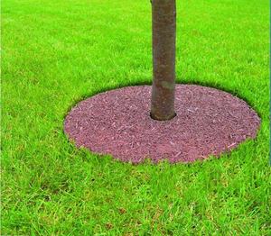 Round Tree Protector borracha Mat Jardim Weed Barreira Ground Cover Mat Mulch Anel Tree Protector para Weed Control Root - Product Image 2