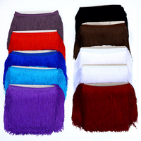 Frange en nylon double fil soyeux épaisse de 4'' (10 cm) et 8'' (20 cm) pour robe - Vente en gros