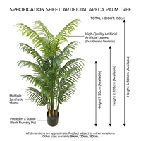 90-180cm Künstliche Palme für Innenräume Künstlicher Bonsai-Baum Maßgefertigte Dekoration für Haus und Garten