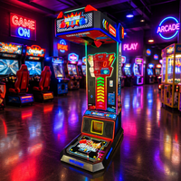 Machine de boxe électronique d'arcade à monnayeur pour l'entraînement au combat, jeu de divertissement de rue