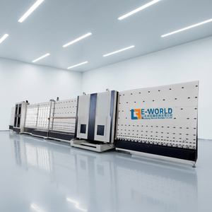 Línea de Producción de Vidrio Aislante Automática con Certificado CE <span class=keywords><strong>EWORLD</strong></span> 2500*3500mm, Bajo Ruido, Control PLC, Doble Acristalamiento - Product Image 1