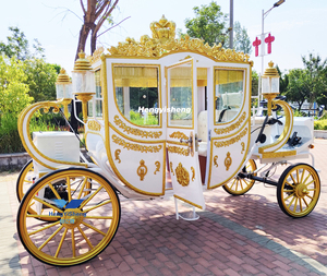 รถม้าไฟฟ้าสไตล์ยุโรปแบบราชวงศ์ ยอดนิยมสำหรับถ่ายภาพงานแต่งงาน สถานที่จัดงาน งานนิทรรศการ - Product Image 1