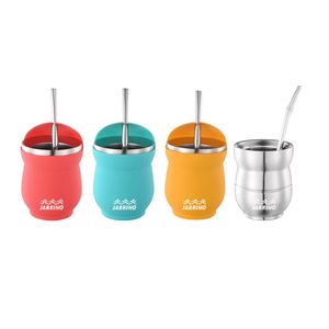 Yeelba Mate — gobelet isolé sous vide, modèles avec paille, sacoche de voyage - Product Image 1