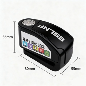 ESLNF Wasserdichtes Leichtgewicht-Sicherheits-Fahrrad-Alarmschloss Motorrad-Bremsscheibenschloss mit <span class=keywords><strong>Alarm</strong></span> Fahrradzubehör - Product Image 6
