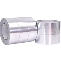 Ruban adhésif en aluminium - Ruban adhésif durable résistant à la chaleur activé par l'eau, acrylique pour usage industriel, isolation et protection