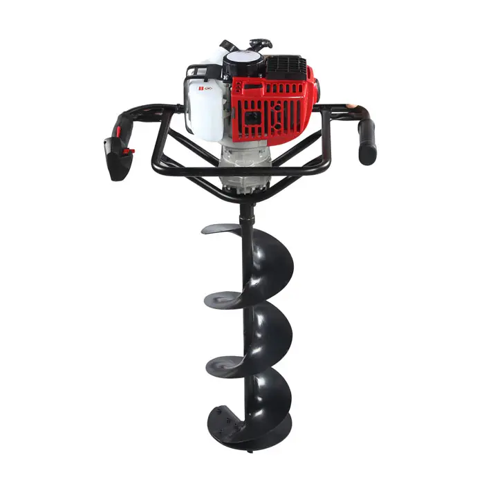 Professional 52cc double handled earth auger drilling machine