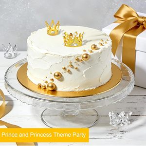 Decoración para Pasteles, Corona de Perlas para Fiesta de Cumpleaños de Princesa, Tiara para Fiesta de Cumpleaños - Product Image 5
