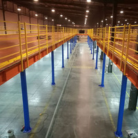 Plateforme en structure acier, poutres en H, poutres en I, acier profilé ; Planchers de mezzanine Capacité de charge 500-1000 kg/m ; Rayonnages en acier