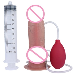 FAAK Fantasy Ejaculation <b>Dildo</b> Wholesale Silicone Inflatable Squirting <b>Dildo</b> Realistic Penis Female Masturbator Adult Sex Toys - Product Image 1