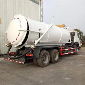 Camions d'aspiration des eaux usées Sinotruk Howo 15, 20, 25 m³ pour nettoyage haute pression des toilettes et des fosses septiques - <span class=keywords><strong>Prix</strong></span> - Product Image 1
