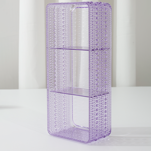 Moderna Scatola Portaoggetti in Plastica Salvaspazio e Resistente con Tre Scomparti Multifunzionale per <span class=keywords><strong>Organizzazione</strong></span> del Tavolo da Toeletta - Product Image 5