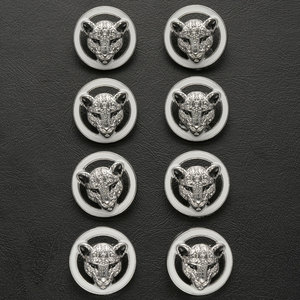 Botones <span class=keywords><strong>Metálicos</strong></span> <span class=keywords><strong>de</strong></span> Alta Calidad con Forma <span class=keywords><strong>de</strong></span> Leopardo, Cierres a <span class=keywords><strong>Presión</strong></span> <span class=keywords><strong>de</strong></span> Aleación <span class=keywords><strong>de</strong></span> Zinc <span class=keywords><strong>de</strong></span> Lujo para Ropa, 18mm 23mm, Patrón <span class=keywords><strong>de</strong></span> Logotipo para Coser en Abrigos - Product Image 5