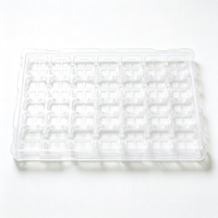 Plateau de composants thermoformé transparent en PET pour l'assemblage de circuits imprimés, plateau de stockage d'usine, outillage personnalisé OEM disponible