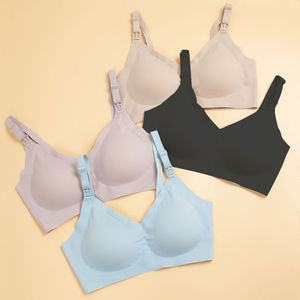 Sujetador de lactancia sin aros con apertura frontal, talla grande, ropa interior sin costuras - Product Image 2