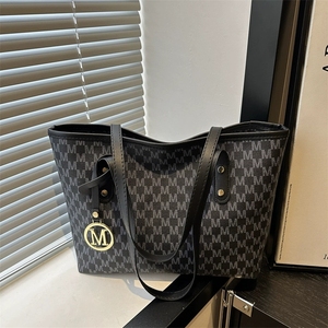 Borsa Tote da donna alla moda nuova semplice mamma e bambino di grande capacità Casual borsa stampa con <span class=keywords><strong>lettere</strong></span> <span class=keywords><strong>monogramma</strong></span> Shopping Bag senza marchio - Product Image 4