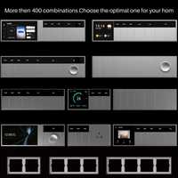 Panel de Control Inteligente para el Hogar LTECH con Pantalla IPS de 3 Canales, Interruptor Inteligente Compatible con Alexa y Google Home, Versión Estadounidense