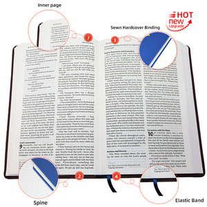 Biblia Católica de Lujo con Estampado Dorado de Cruz en Cuero PU Suave, Venta Directa de Fábrica al por Mayor - Product Image 2