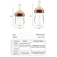 Hi-Nursing Tétine de remplacement et adaptateur de paille en gel de silice sans BPA, taille bébé, col large, avec débit lent, ouverture de 60 mm