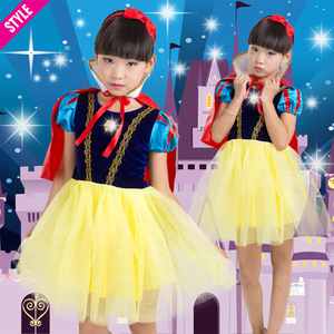 ชุดเดรสสโนว์ไวท์สำหรับเด็กผู้หญิง ชุดแสดงแบบเอ-ไลน์ผ้าทูล - Product Image 1