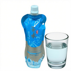 Impression personnalisée 500ml Matériau de qualité alimentaire Sac d'étanchéité fiable Pochette à bec centré pour eau minérale boisson liquide - Product Image 5