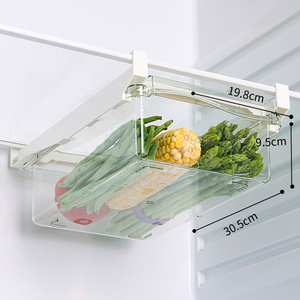 Pull Out PET Refrigerator <strong>Box</strong> Sliding Partition <strong>Fridge</strong> Hanging Organizer Retractable Drawer Type Refrigerator <strong>Storage</strong> <strong>Box</strong> - Product Image 4