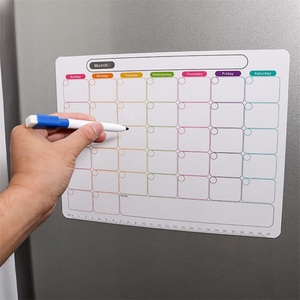Tableau blanc magnétique effaçable à sec personnalisé pour réfrigérateur, feuille flexible, aimants pour réfrigérateur, planificateur tableau blanc pour la maison et la <span class=keywords><strong>cuisine</strong></span> - Product Image 4