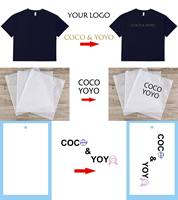 T-shirt Homme 100% Coton Blanc Oversize Imprimé Formel à Manches Courtes Respirant avec Bordure Contrastante Élégant Quotidien Basique