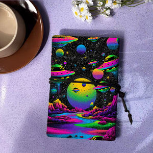 Carnet de bureau A6 fait à la main 80 feuilles remplaçables papier vintage épais parfait pour les <span class=keywords><strong>adultes</strong></span> de travail avec des feuilles de palmier dans divers - Product Image 3