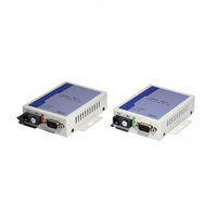 Transceptores de Fibra Óptica Industriales Bidireccionales RS232 Monomodo de 20 km SC/FC, Extensor de Módem de Fibra Óptica