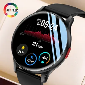 Reloj inteligente SENBONO MAX11 AMOLED 2023 para hombre, redondo, 1,43 '', 466*466 HD, pantalla grande IP68, resistente al agua, respuesta a llamadas, reloj inteligente deportivo para mujer