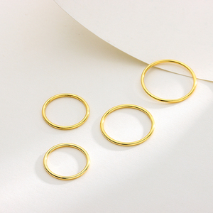 Оптовая продажа много 925 стерлингового серебра кольцо минималистский простой несколько размеров кольцо на палец - Product Image 4