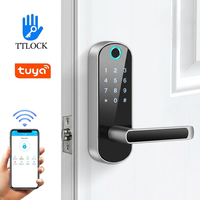 Serrure Intelligente Biométrique à Empreinte Digitale et Mot de Passe SOURCE PRICE American Single Latch Mortise avec Application Ttlock Tuya pour Porte en Bois