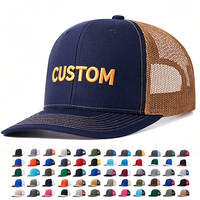 Gorra de Béisbol Trucker Personalizada con Bordado de Logotipo, 100% Algodón, 6 Paneles, Cierre a Presión, Estilo Hip Hop 112 para Hombre