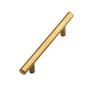 Manijas de Acero Inoxidable en Forma de T Yareda de 12 mm, Herrajes para Gabinetes en Dorado Cepillado y Negro, Tiradores Antioxidantes para Muebles - Product Image 2